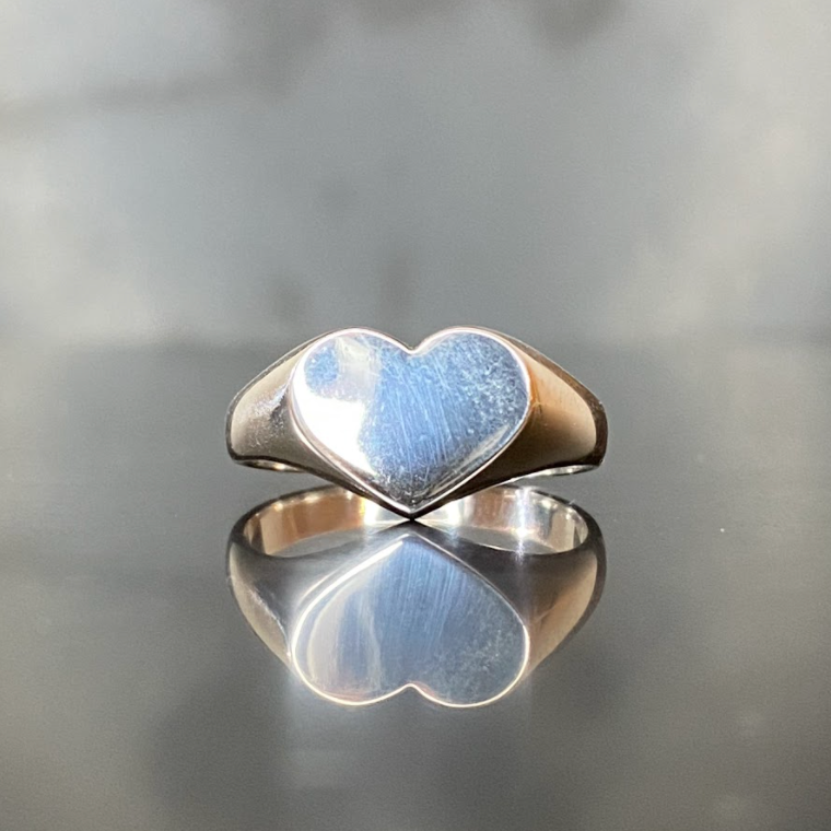 Silver Ring Heart shaped